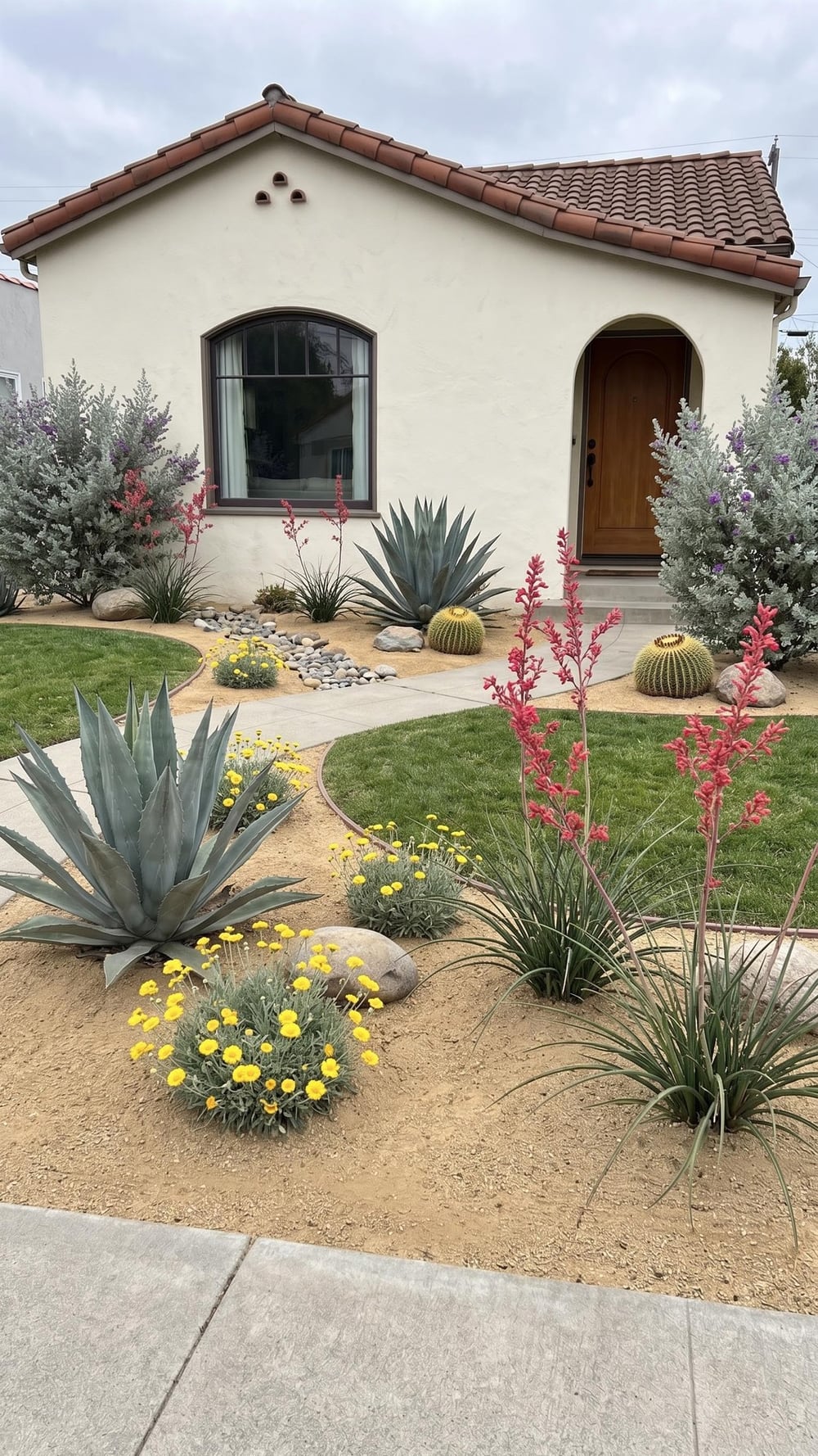 Low-water sunny planting garden style inspiration