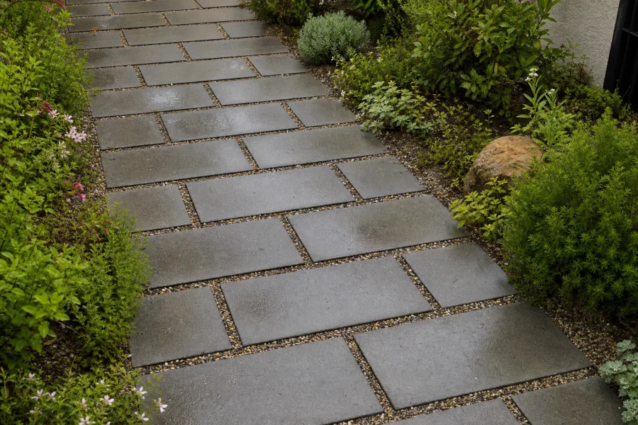 Permeable pavers with gravel-filled joints